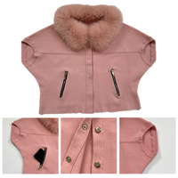 Vente chaude des femmes à manches courtes Top laine mélangée pull en tricot