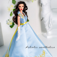 Poupée Supermodèle 32 cm à succès, très rentable, avec tenues brodées en coton pour filles, échelle 1:6