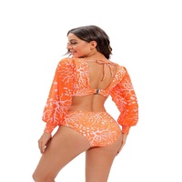 JSN71004 2022 Designer Bikini Badpakken Beroemde Merken Lange Mouwen Badpakken One Piece Hollow Out Badmode & Beachwear
