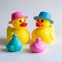 Promotionnel Mignon Jouets D'été Plage Bain Jouet En Caoutchouc Canard En Vrac Jaune Mini Canards Pour Les Enfants