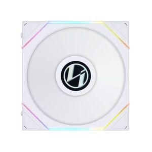 Ventilateur de refroidissement PC <span class=keywords><strong>Lian</strong></span> <span class=keywords><strong>Li</strong></span> UNI FAN TL120 LCD <span class=keywords><strong>120</strong></span> mm à roulement fluide, éclairage RGB 3-en-1, fonctionnement silencieux 30 dBA, dissipateur thermique en cuivre et aluminium - Product Image 3