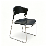 Chaise empilable moderne légère en acier et plastique pour bureau, école, hôpital, conférence, hôtel, salle à manger - Mobilier commercial