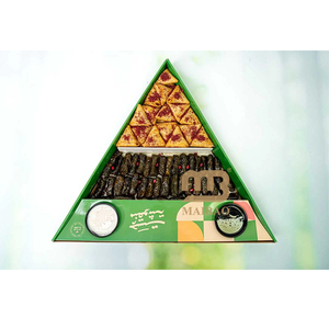 Caja de Regalo de <span class=keywords><strong>Repostería</strong></span> Árabe Personalizada, Trio de Dulces <span class=keywords><strong>para</strong></span> Eid y Ramadán, <span class=keywords><strong>para</strong></span> Llevar, Warak Enab, Fatayer, Milfia, Samosa, Triángulos Dulces - Product Image 5