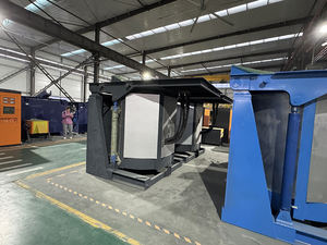 Horno de fundición de inducción eléctrica de metal Línea de 10 toneladas Funciona a 1000 grados 2000 grados 3000 temperatura - Product Image 6