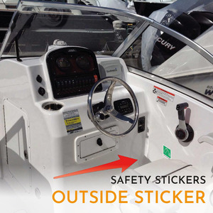 Autocollants de sécurité personnalisés en PVC écologique pour plans d'urgence, marqueurs de localisation et signalisation pour navires, bateaux et embarcations marines - Product Image 6