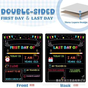 Wooden Blackboard Student <b>Message</b> <b>Board</b> Rectangle Double-Sided Color Printing Back To School Educational Use - Product Image 2