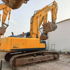 Excavadora Hyundai 305LC-7 Modelo 2022 de 30 Toneladas, Equipo Pesado Usado con Cucharón de Excavación y Martillo Rompedor, Bomba de Caja de Cambios PLC y Rodamiento - Product Image 2