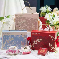 Boîte à fleurs de mariage en carton recyclable personnalisée avec gaufrage pour l'emballage alimentaire et ruban