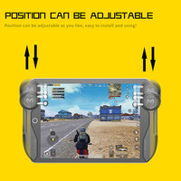 Manette de Jeu Mobile AKPAD 6K pour iPad et Tablette, Contrôleur Six Doigts avec Joystick, Gâchettes L1R1 et Bouton de Visée pour PUBG