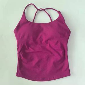 Top Deportivo Casual de Yoga con Espalda Cruzada, Sexy y de Alta Elasticidad para Mujer, Camiseta sin Mangas de Spandex/Nylon que Absorbe el Sudor - Product Image 3