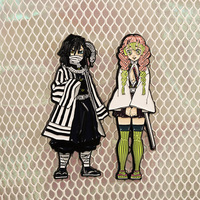 Épingle de revers en métal émaillé doux, Design d'anime, épingle à paillettes, épingle d'anime personnalisée en émail dur avec carte de support