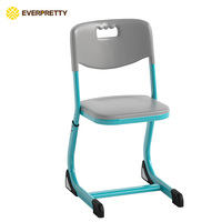 Ensemble bureau et chaise combinés ergonomiques pour étudiants, avec plateau en bois moderne et structure métallique, fabrication directe usine OEM ODM