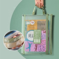 Classification du sujet Sac de rangement en nylon à double couche pour livres portables Sac de rangement en papier de test