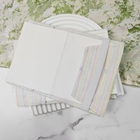 Housse de livre en tissu Cœur Arc-en-ciel réglable, protège-journal réutilisable pour agenda, carnet et décoration