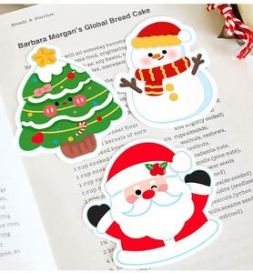 Christmas Novelty Shaped Paper <b>Sticky</b> <b>Notes</b> Santa Snowman Gingerbread Man Christmas Tree Memo Pads Office School Holiday Gifts - Product Image 4