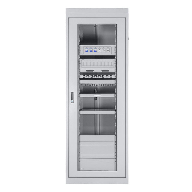 Heavy Duty 47U Steel Server Rack Cabinet 19 Inch 800kg Static Load IP45 Protection Floor Standing Data Center Network Stock