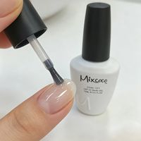 Gel UV Constructeur, Gel de Base et de Finition Soak-Off UV LED, Vernis à Ongles Multifonctionnel, Couche de Base Renforcée pour Salon, Maison et Manucure DIY
