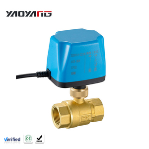 1 inch IP52 Tweeweg gemotoriseerde kogelkraan 220V/24V/12V Tweedraads 2-punts bediening Messing elektrische kogelkraan met elektrische actuator - Product Image 1