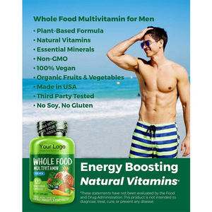 पुरुषों के लिए मल्टीविटामिन खनिज कैप्सूल ऊर्जा सामान्य स्वास्थ्य को बढ़ावा देने के लिए विटामिन खनिज कार्बनिक पूरक - Product Image 2