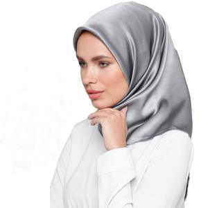 Bandeaux carrés en satin extensible uni pour l'été, chapeaux, hijabs incurvés, foulards ajustables pour femmes musulmanes, bonnet intérieur - Product Image 4