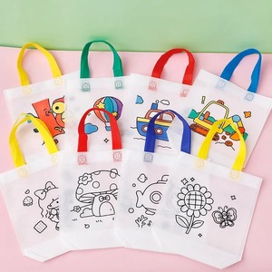 Bolsas de Regalo para Colorear con Marcadores, Bolsas de Regalo para Fiestas Infantiles, Bolsa de Almacenamiento de Juguetes, Bolsas de Compras de Tela Ecológica No Tejida - Product Image 4