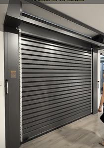 Puerta de garaje impermeable con rejilla AUTOMÁTICA DE ACERO INTELIGENTE eléctrica de lujo moderna con abridor para casas de garaje y parques - Product Image 5