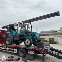 Foreuse rotative à tige carrée de type roue SDLQ LQ180, machine de forage de pieux de 15 m, mini-sondeuse de pieux vissés, mini-sondeuse de sol Soilmec