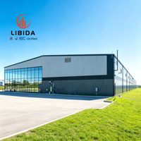 Almacén de Acero Ecológico, Edificio Industrial Prefabricado, Solución de Taller Metálico de Ahorro Energético