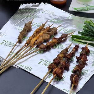 กระดาษห่ออลูมิเนียมฟอยล์พิมพ์ลายได้เป็นมิตรกับสิ่งแวดล้อมกันไขมันเค้กพิซซ่าขนมปังเฟรนช์ฟรายส์เคบับ - Product Image 2