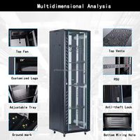 Armoire rack réseau pour serveur DDF 12U 15U 18U 22U 27U 32U 37U 42U 47U au sol armoire de serveur de centre de données 19 pouces