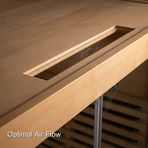 Sauna con Vista Panoramica, Pareti in Vetro su Tre Lati, Design Contemporaneo, Pezzo d'Arredo per Showroom Architettonici - Product Image 2