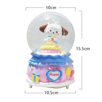 Globe d'eau à LED avec lumière et musique-Décoration du Nouvel An, veilleuse pour chambre d'enfant, décoration de bureau pour les fêtes de fin d'année