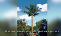 Poteau de communication camouflé en forme d'arbre bionique pour la couverture télécom