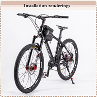BUCKLOS Garpu Sepeda Suspensi Udara MTB, Garpu Sepeda Suspensi Udara Mtb 26/27 QR 5/29, Garpu Depan Sepeda dengan Penyesuaian Rebound