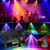 Wuzstar Projecteur DMX d'animation 3D pour application mobile, éclairage de scène DJ activé par le son pour ambiance dynamique de cour et de mariage