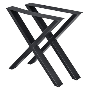 Mesa Marcos pulidos Restaurante industrial Escritorio Oficina Banco de acero de hierro fundido Comedor Café Comedor Muebles Patas de mesa de metal - Product Image 4