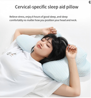 Oreiller cervical ergonomique en mousse à mémoire de forme avec soutien orthopédique pour le cou, personnalisable OEM pour dormeurs sur le dos et sur le côté