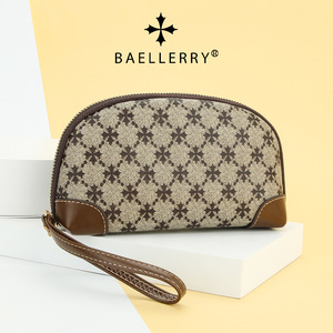 กระเป๋าใส่เหรียญผู้หญิง Baellerry ขนาด 21x12 ซม. กระเป๋าคลัทช์แบบซิป ลายพิมพ์เรขาคณิตทันสมัย พกพาสะดวก ใช้ได้ทุกวัน - Product Image 4