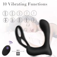Plug anal en silicone souple noir, jouet sexuel pour adultes vibrant, charge magnétique, télécommande sans fil, étanche, écologique, 90 minutes d'autonomie