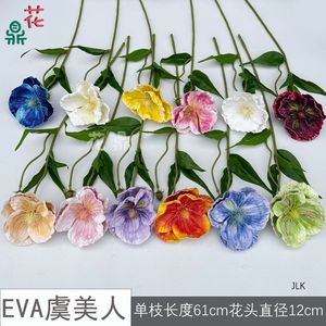 Fleur de pivoine en soie, tige unique, fleur artificielle pour décoration de mariage, présentation d'hôtel - Product Image 4