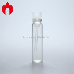 Botol kaca, 1ml 2ml 3ml botol kosong bening parfum kosmetik sampel dengan penyumbat plastik - Product Image 4
