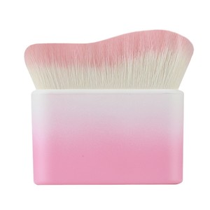 Single Makeup Brush Synthetic Hair Copper Ferrule Metal Handle <b>Foundation</b> Brush Face Use Large Wave Shape - Product Image 5