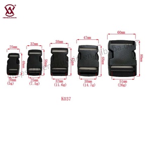 Hebilla de cinturón de Liberación lateral rápida de plástico Hebillas de cinturón de correa de liberación deslizante ajustable de plástico para accesorios de bolsa de mochila - Product Image 3