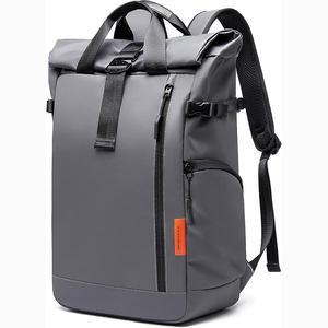 Échantillon gratuit Sac à dos pour ordinateur portable de grande capacité décontracté sport voyage école étudiant Étanche Roll Top Oxford Design pour hommes - Product Image 1