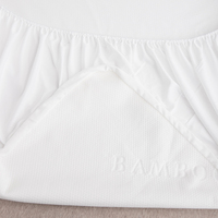 Protège-matelas rafraîchissant certifié OEKO-TEX, imperméable, silencieux, en bambou, taille Queen, King, sur mesure