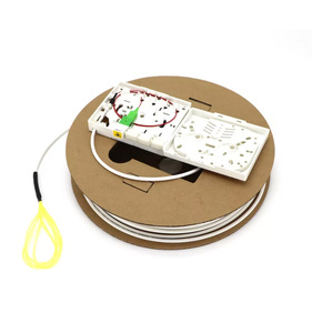 Fiber Optic PTO 1FO 2FO 4FO Wall-Mounted Termination Box SC/APC Connector G657A2 White Pre-Terminated Cable Kit CE RoHS - Product Image 4