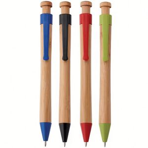 Bolígrafo de Bambú Promocional en Oferta 2024, Bolígrafo de Madera Ecológico Original, Bolígrafo de Madera Personalizado con Clips y Logotipo - Product Image 2