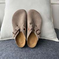 Box Designer Clogs Pantoffeln Atmungsaktive Massage-Korksohlen Modische Sommer Echtleder-Slides Beliebte Damen- und Herren-Sandalen Hohe Qualität