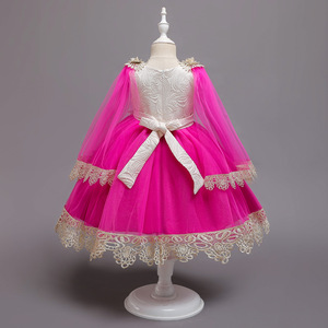 A07 Último diseño Cumpleaños Niños Niños <span class=keywords><strong>Vestidos</strong></span> Flores Chica <span class=keywords><strong>Fiesta</strong></span> bebé niña vestido <span class=keywords><strong>de</strong></span> verano - Product Image 4
