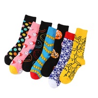 Vente en gros de chaussettes unisexes au design drôle visage lapin nuage piment bacon fraise à pois mignons aliments pour animaux modèles de mode